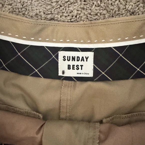 Aritzia Sunday Best Charlie Wide Leg Trousers Taupe Beige Size 8 - Picture 5 of 10